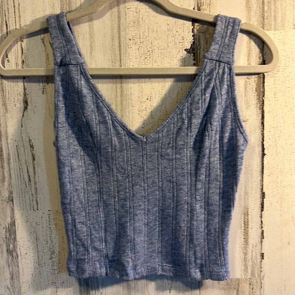 Women AQUA Cropped Tank Top XS